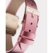 杜嘉班纳/Dolce&Gabbana 粉色真丝表带黄金腕表