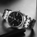 依波(EBOHR)手表 简约商务机械表经典日历商务男表全自动机械防水钢带男手表