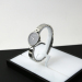 卡文克莱CK（Calvin Klein）纯正系列 黑盘银色表带石英女士手表