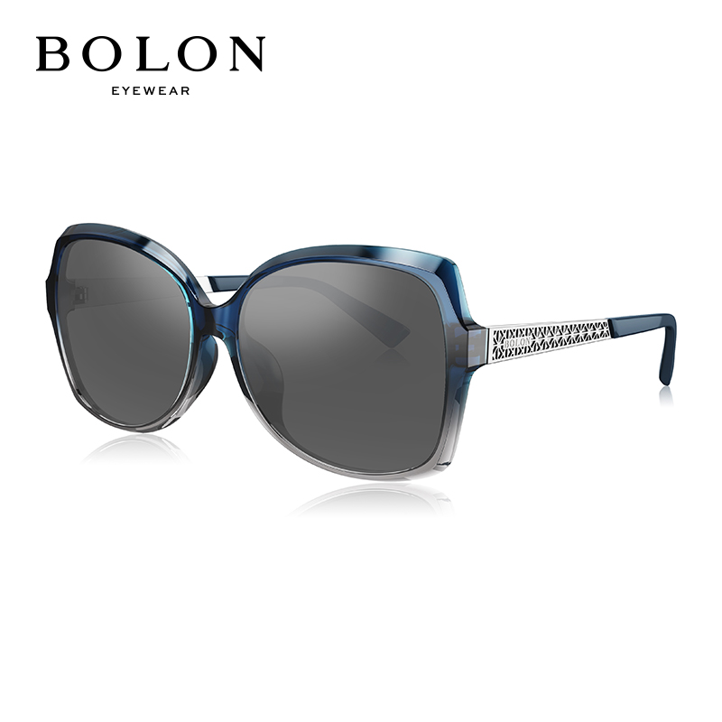 暴龙BOLON眼镜女款经典时尚太阳镜大框墨镜BL5019C70