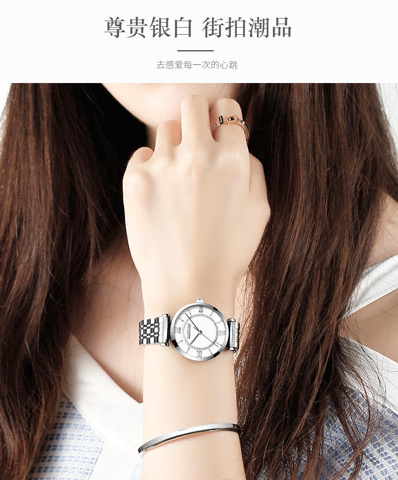卡诗顿正品超薄女士手表时尚新款女表钢带防水休闲韩版学生石英表KA920