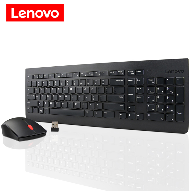 联想（ Lenovo）USB无线键盘鼠标套装  巧克力无线键鼠套装 黑色