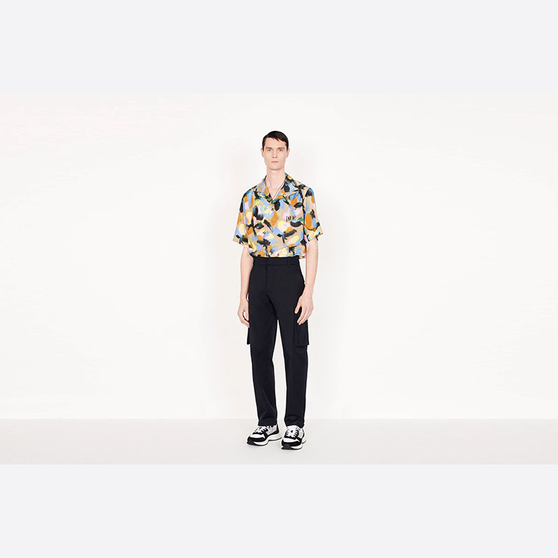迪奥/Dior 科技帆布花卉印花夏威夷衬衫
