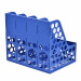 广博(GuangBo)升级版四联文件框稳固型文件筐栏蓝色单个装WJK9399A