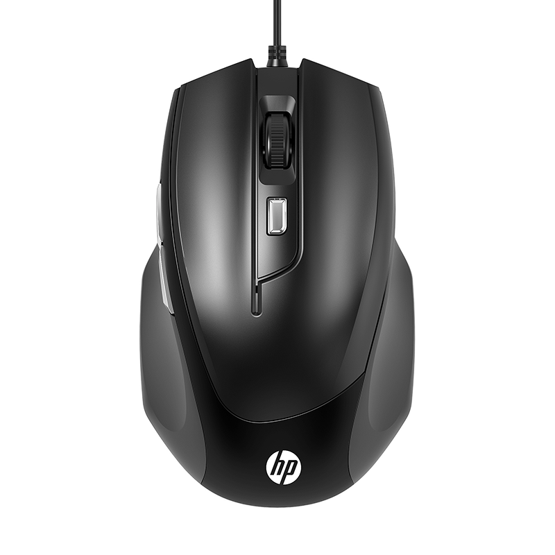 HP惠普M150鼠标有线游戏静音无声笔记本台式电脑办公家用男女通用USB光电鼠标