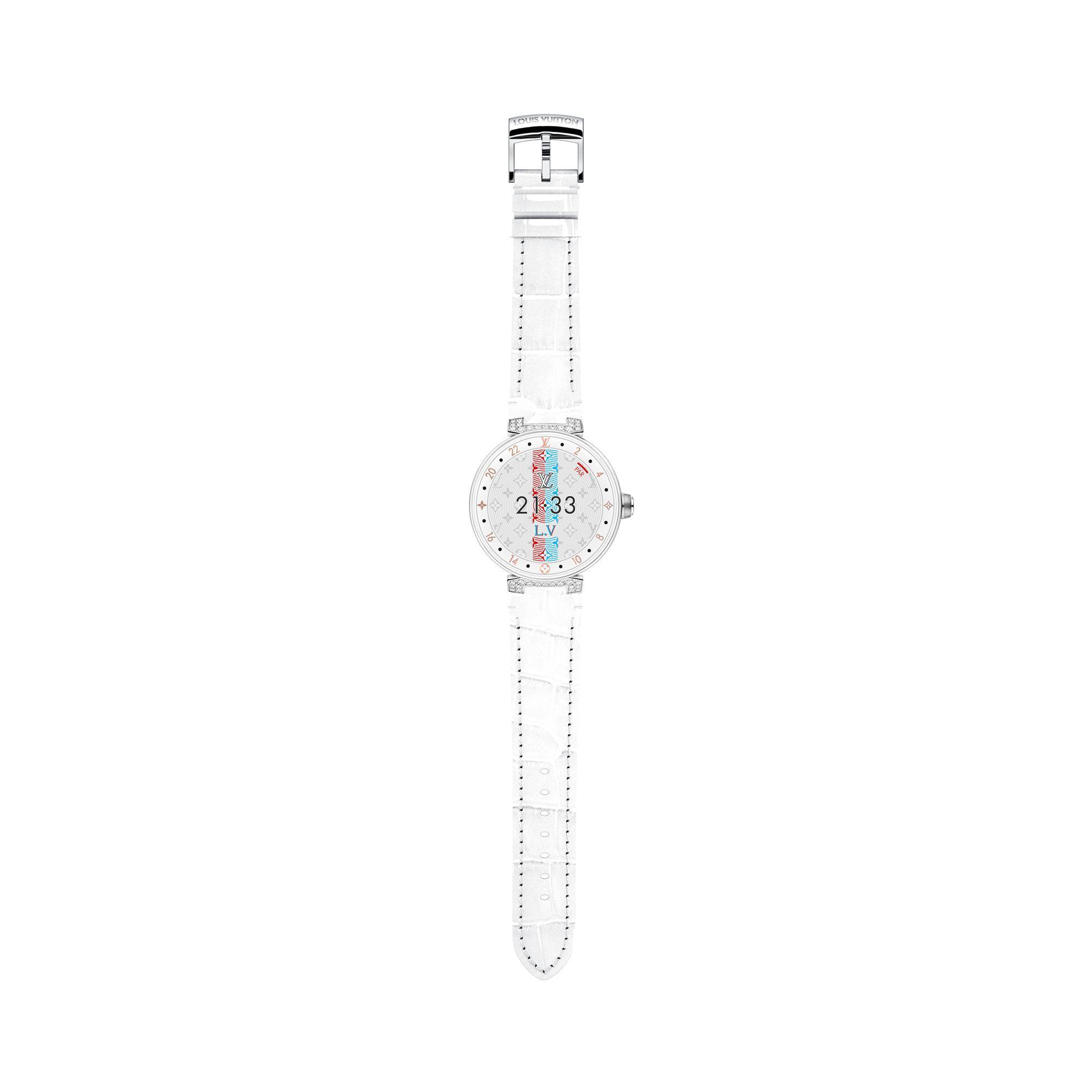 路易威登/Louis Vuitton 鳄鱼皮镶钻腕表