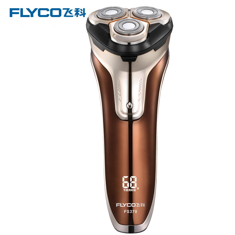飞科（FLYCO） FS379充电式三刀头电动剃须刀 金色