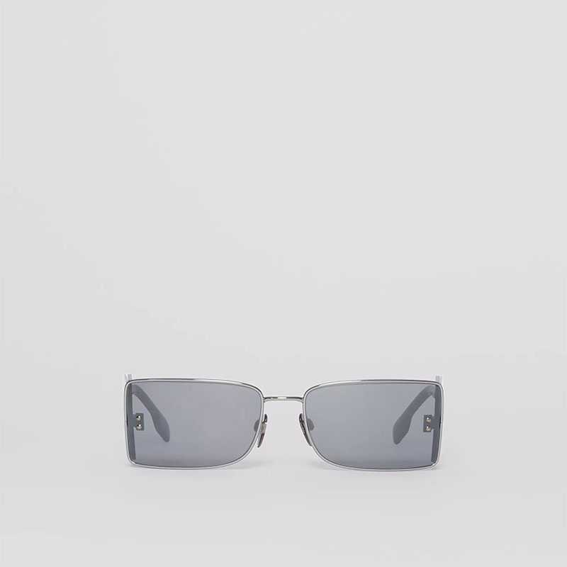博柏利/Burberry 「B」镜片装饰矩形框太阳眼镜