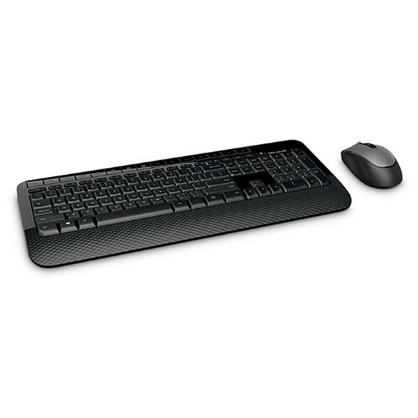 微软（Microsoft）2000 无线键鼠套装 办公键鼠套装 蓝影技术 黑色