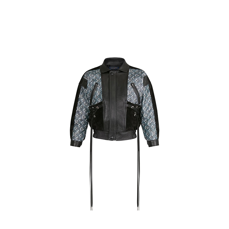 路易威登/Louis Vuitton MONOGRAM SHADOW 皮革夹克