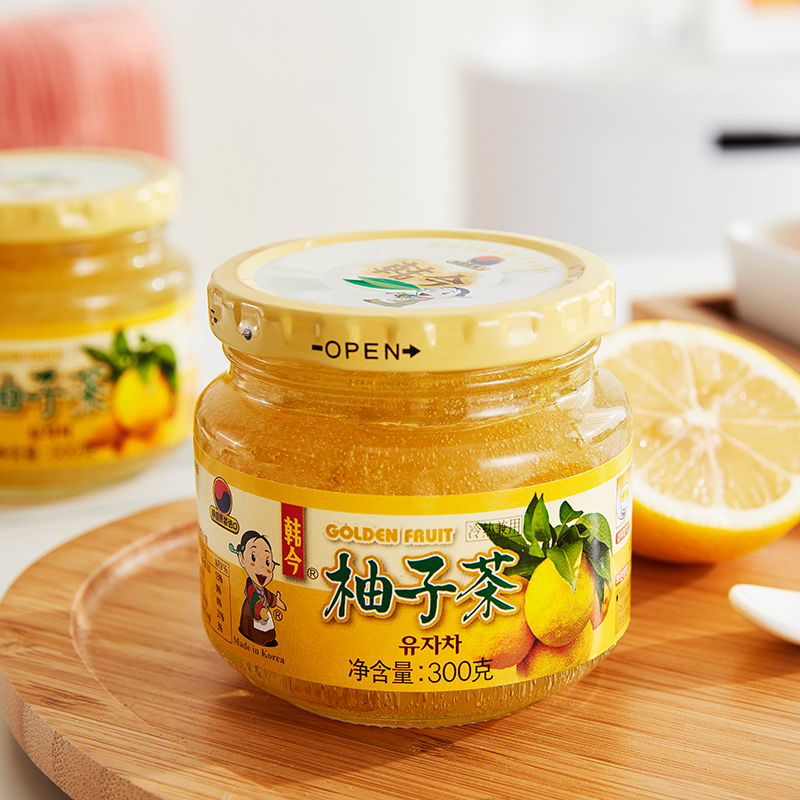 韩今蜂蜜柚子茶300g冲调饮品饮料果实茶水果茶
