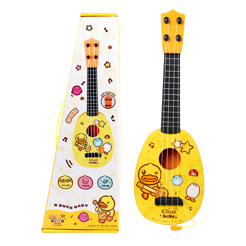 B.Duck小黄鸭 儿童玩具初学者吉他可弹奏男孩女孩宝宝音乐启蒙乐器
