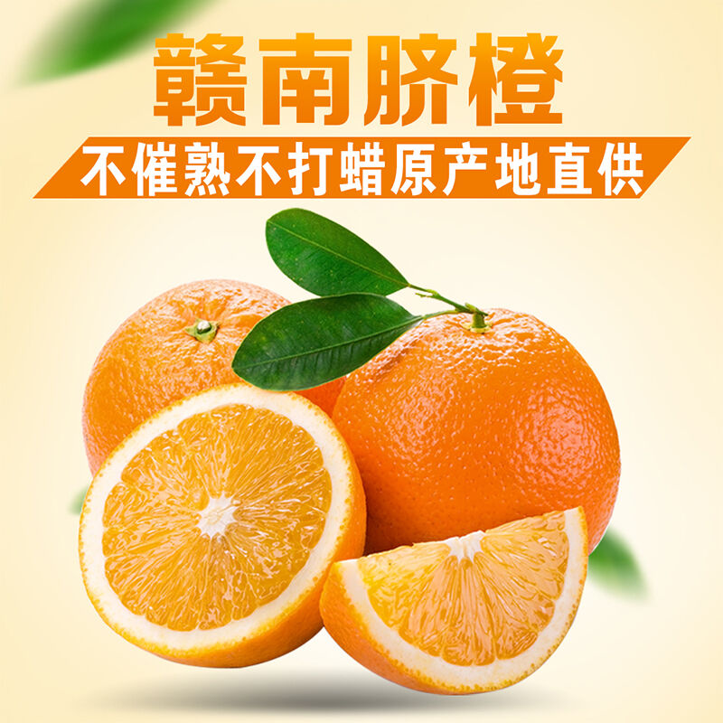 【坏果包赔】赣南脐橙10斤  新鲜橙子整箱手剥橙甜橙应季果冻橙
