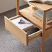 实木床头柜 现代简约小户型卧室带灯床边储物柜 JD-1194