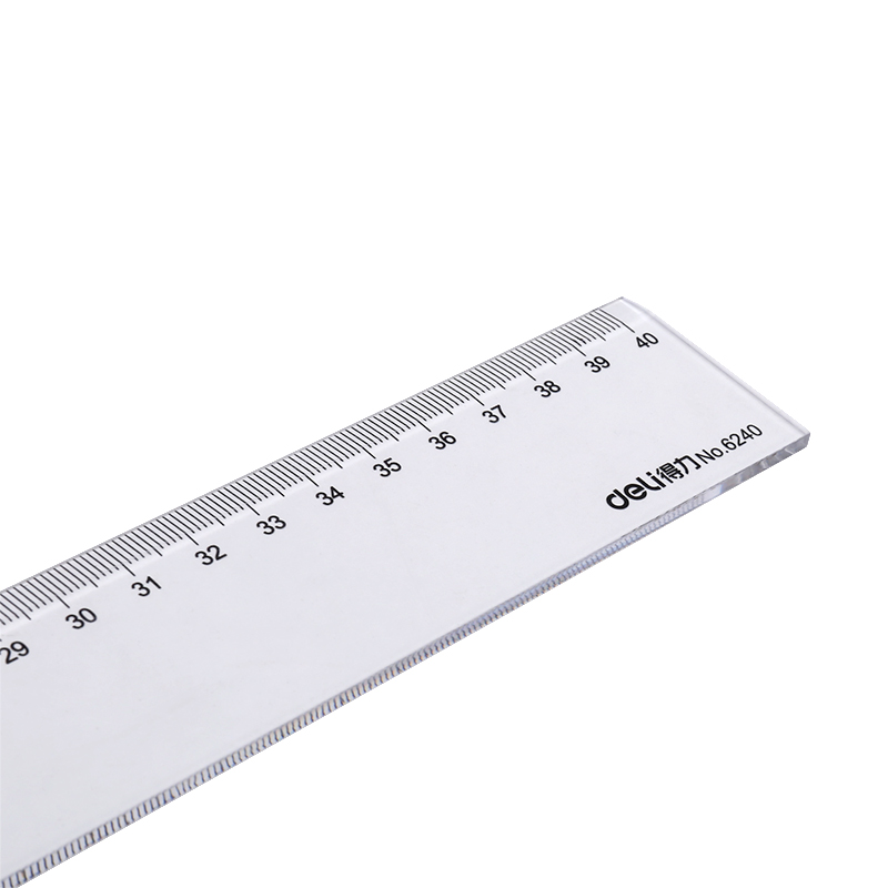 得力(deli)30cm办公通用直尺 测量绘图尺子 办公用品 6230